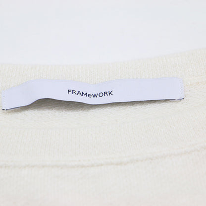 25春夏 リネン テリー ルーズ プルオーバー / LINEN TERRY LOOSE カットソー 七分袖 ボートネック ワイドスリーブ ストレッチ 凹凸 裏毛