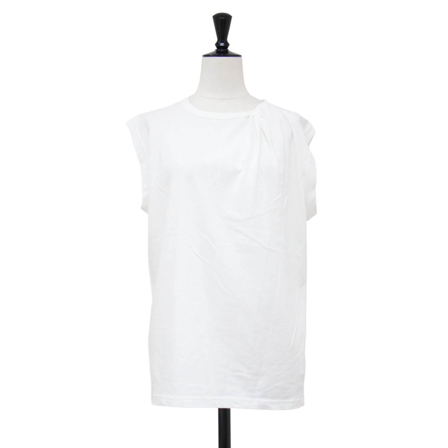 25春夏 ツイスト タンクトップ / TWIST TANK TOP プルオーバー オーバーサイズ クルーネック ノースリーブ コットン 無地