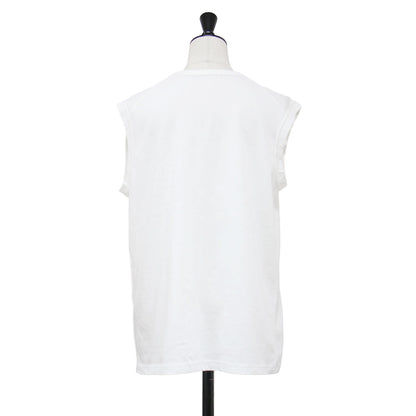 25春夏 ツイスト タンクトップ / TWIST TANK TOP プルオーバー オーバーサイズ クルーネック ノースリーブ コットン 無地