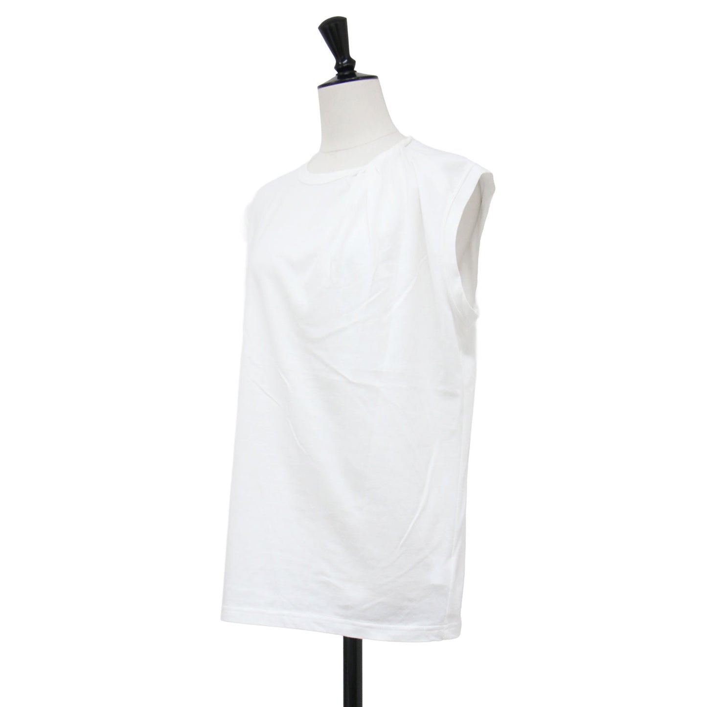 25春夏 ツイスト タンクトップ / TWIST TANK TOP プルオーバー オーバーサイズ クルーネック ノースリーブ コットン 無地