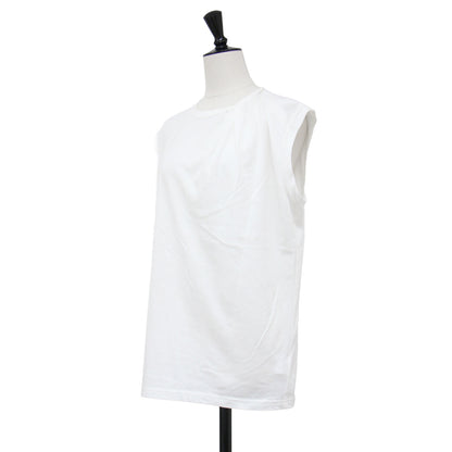 25春夏 ツイスト タンクトップ / TWIST TANK TOP プルオーバー オーバーサイズ クルーネック ノースリーブ コットン 無地
