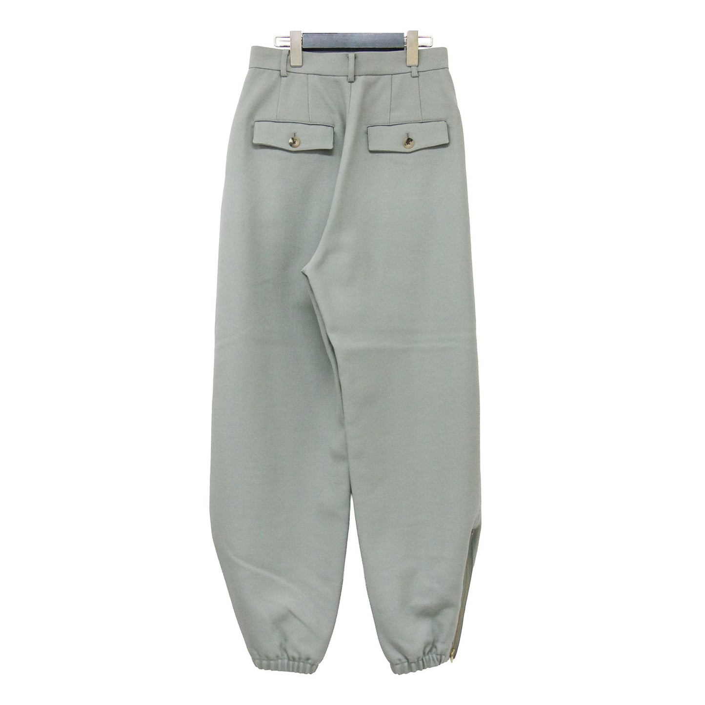 ミリタリー ジップパンツ / MILITARY ZIP PANTS テーパードシルエット ゴールド金具 ウール