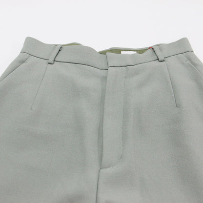 ミリタリー ジップパンツ / MILITARY ZIP PANTS テーパードシルエット ゴールド金具 ウール