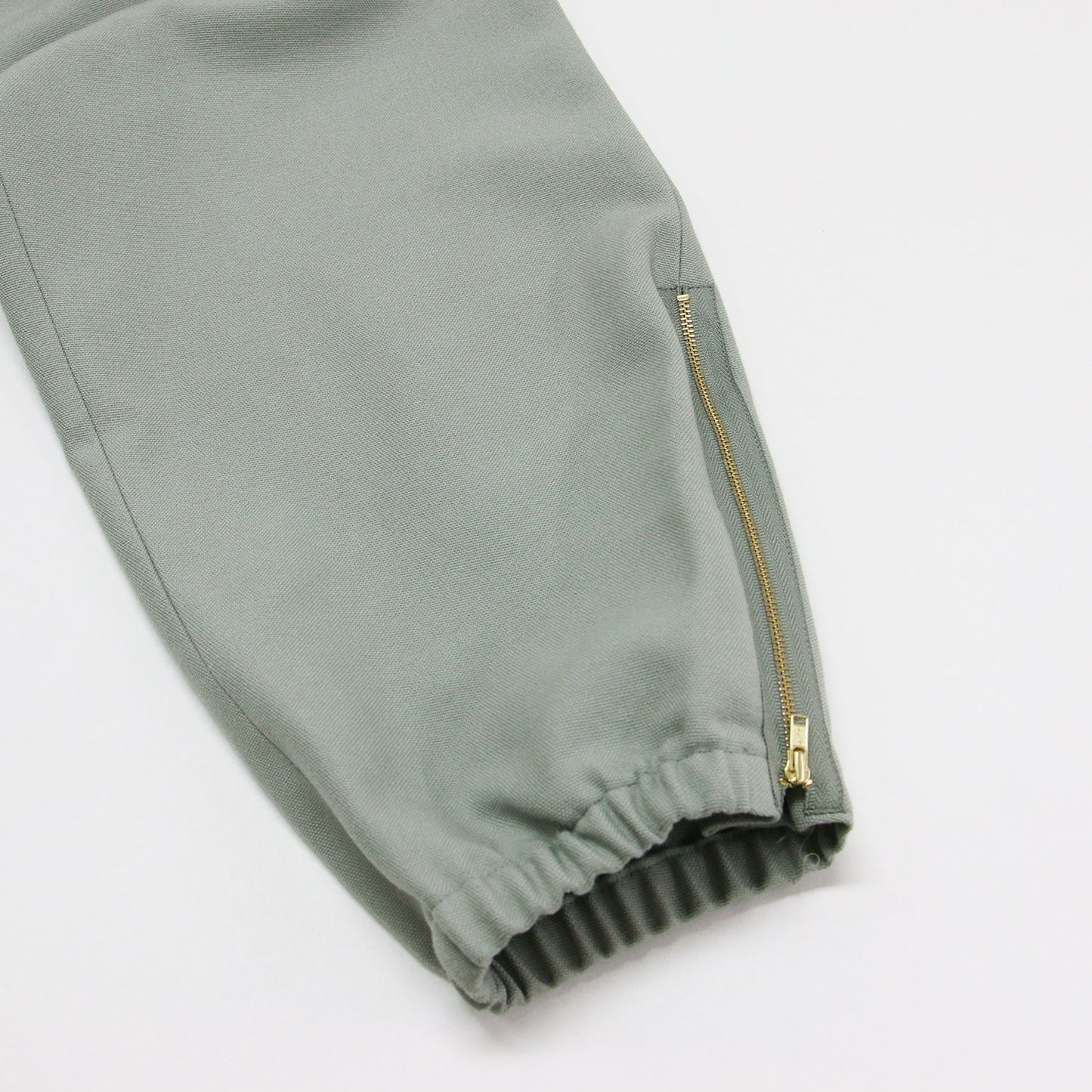 ミリタリー ジップパンツ / MILITARY ZIP PANTS テーパードシルエット ゴールド金具 ウール