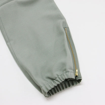 ミリタリー ジップパンツ / MILITARY ZIP PANTS テーパードシルエット ゴールド金具 ウール