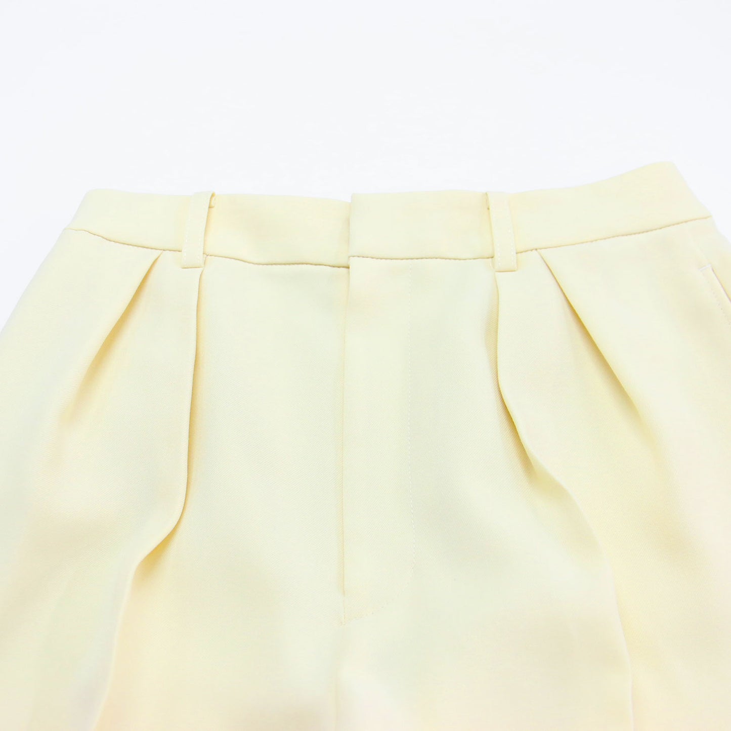24春夏 ウォッシャブル リラックス ツイル ワイド パンツ / フルレングス ウエストゴム タック センタープレス シーズンレス