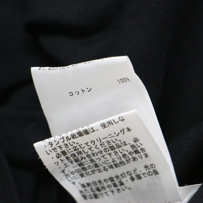コットン オーバーTシャツ / プルオーバー ラウンドネック 半袖 ロゴ タグ ウォッシャブ