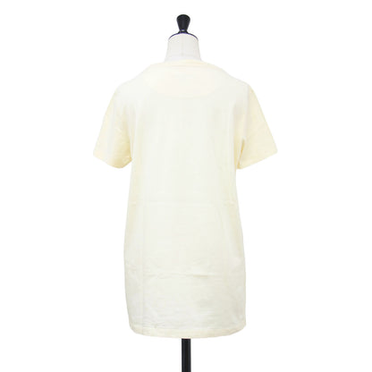 コットン オーバーTシャツ / プルオーバー ラウンドネック 半袖 ロゴ タグ ウォッシャブル