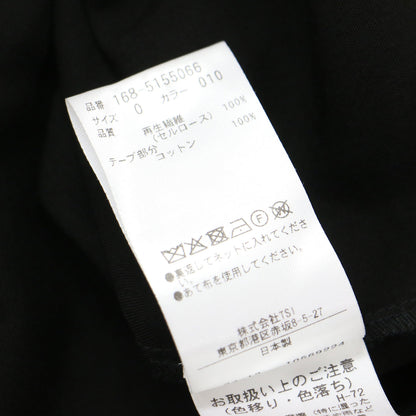 テンセル ギャザー ワンピース / TENCEL GATHER ONE PIECE ドレス ロング丈 Iライン ボートネック ノースリーブ ドローコード アシンメトリー バックスリット コットン