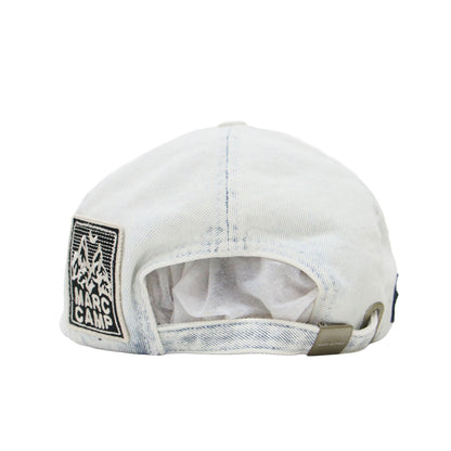ザ タトゥー パッチ デニム キャップ / THE TATTOO PATCH DENIM CAP 帽子 アジャスタブル フラワー ハンドサイン 刺繍ロゴ ワッペン アップリケ コットン