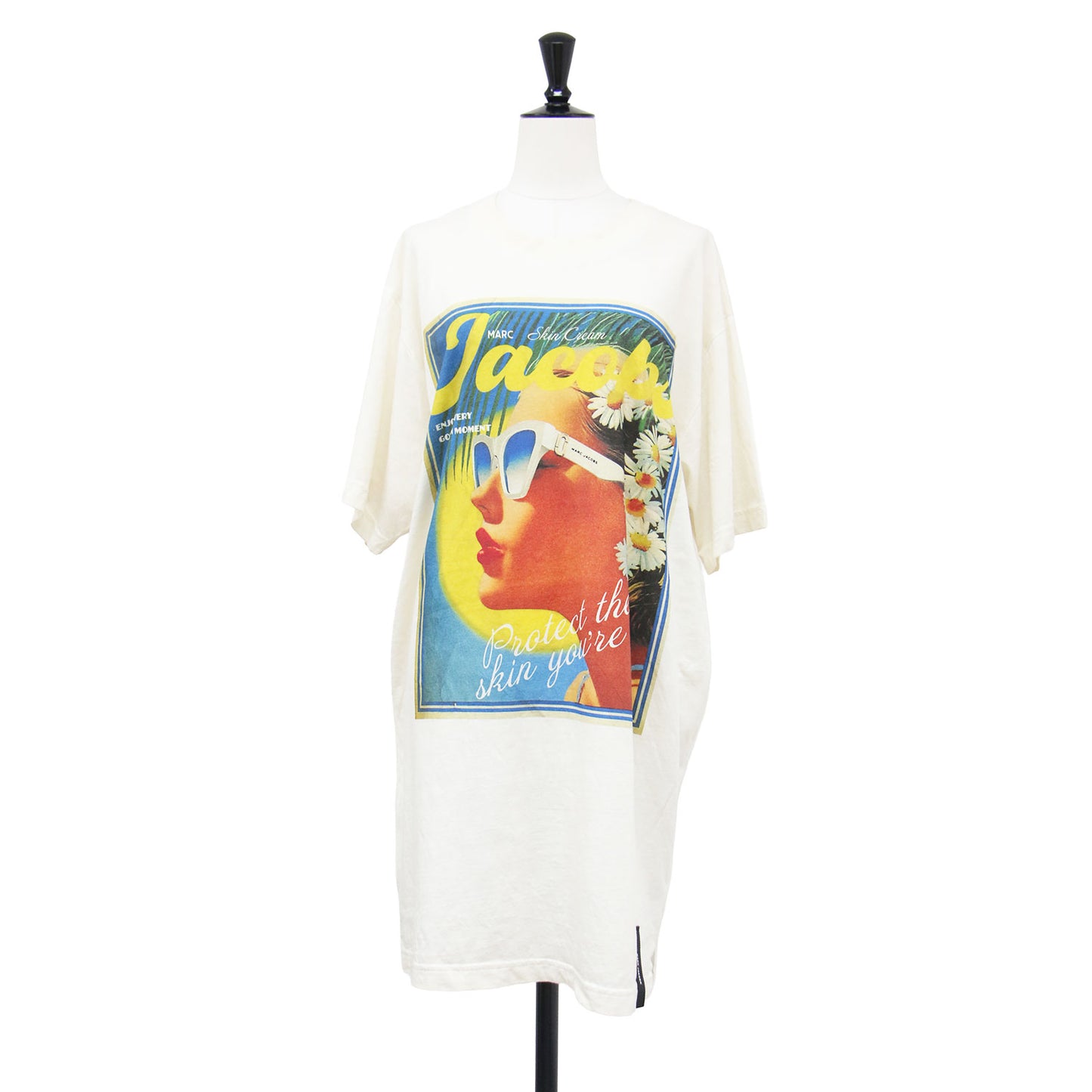 26春夏 サン ポスター ビッグ ティー / SUN POSTER BIG TEE プルオーバー オーバーサイズ ラウンドネック 半袖 ドロップショルダー ヴィンテージ加工 グラフィック サイドスリット ブランドタグ ウォッシャブル
