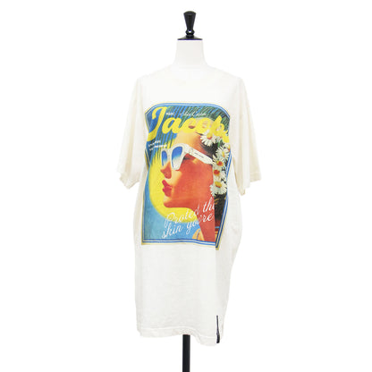 26春夏 サン ポスター ビッグ ティー / SUN POSTER BIG TEE プルオーバー オーバーサイズ ラウンドネック 半袖 ドロップショルダー ヴィンテージ加工 グラフィック サイドスリット ブランドタグ ウォッシャブル