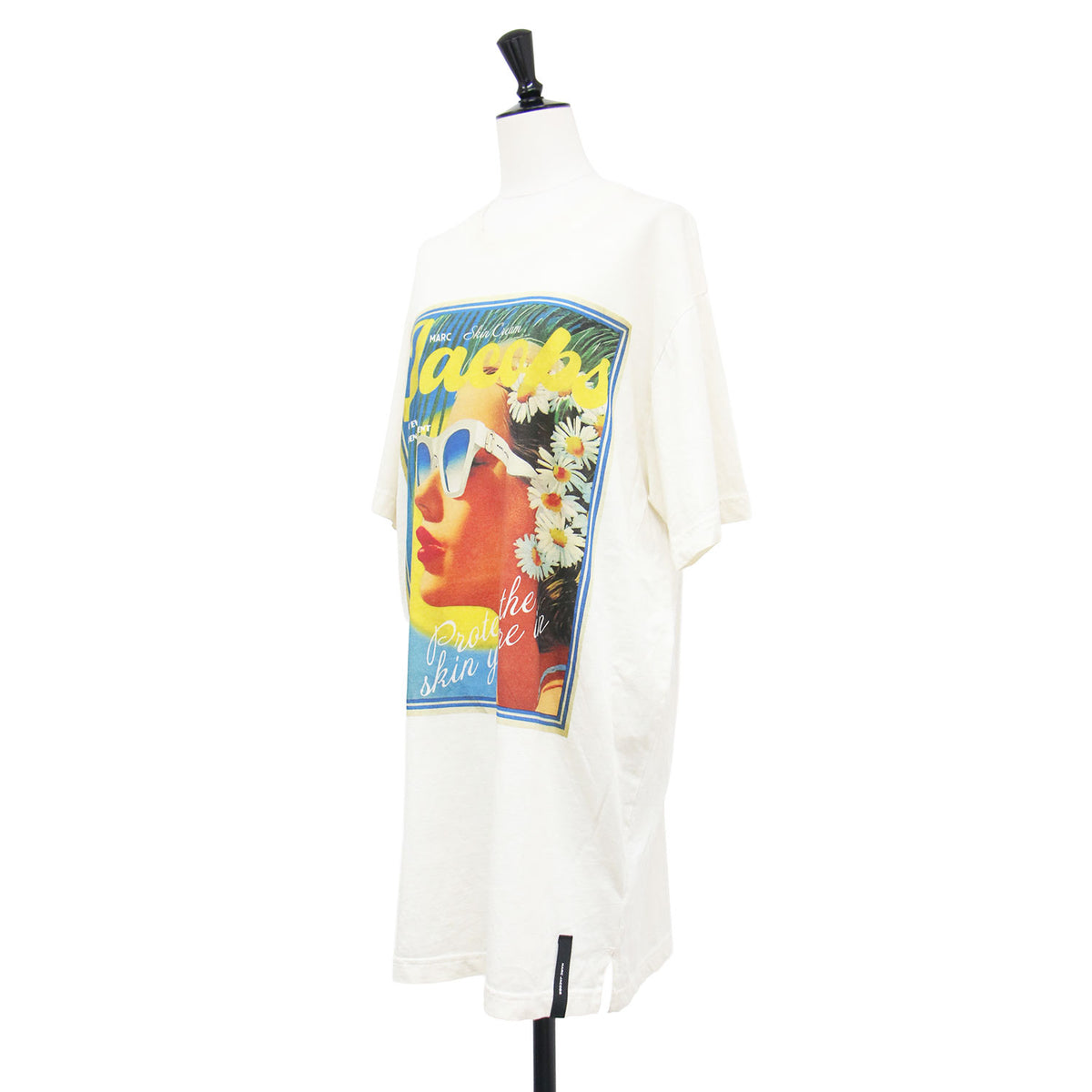26春夏 サン ポスター ビッグ ティー / SUN POSTER BIG TEE プルオーバー オーバーサイズ ラウンドネック 半袖 ドロップショルダー ヴィンテージ加工 グラフィック サイドスリット ブランドタグ ウォッシャブル