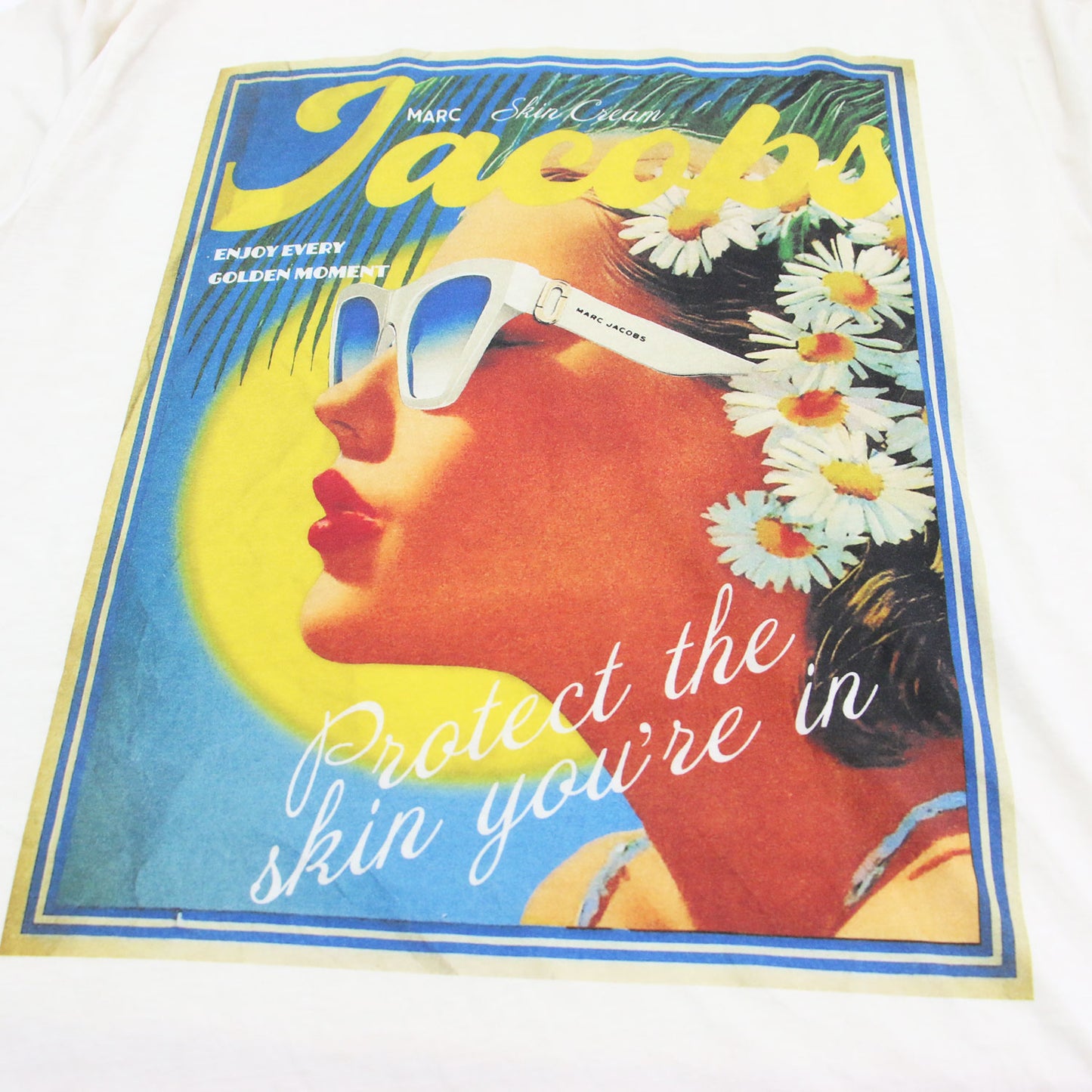 26春夏 サン ポスター ビッグ ティー / SUN POSTER BIG TEE プルオーバー オーバーサイズ ラウンドネック 半袖 ドロップショルダー ヴィンテージ加工 グラフィック サイドスリット ブランドタグ ウォッシャブル