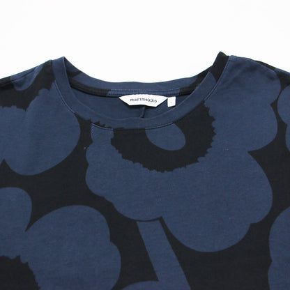 ウニッコ トロンッピ コットンジャージー ドレス / Unikko Tromppi cotton jersey dress ワンピース 長袖 ロング丈 クルーネック Aライン 花柄 総柄