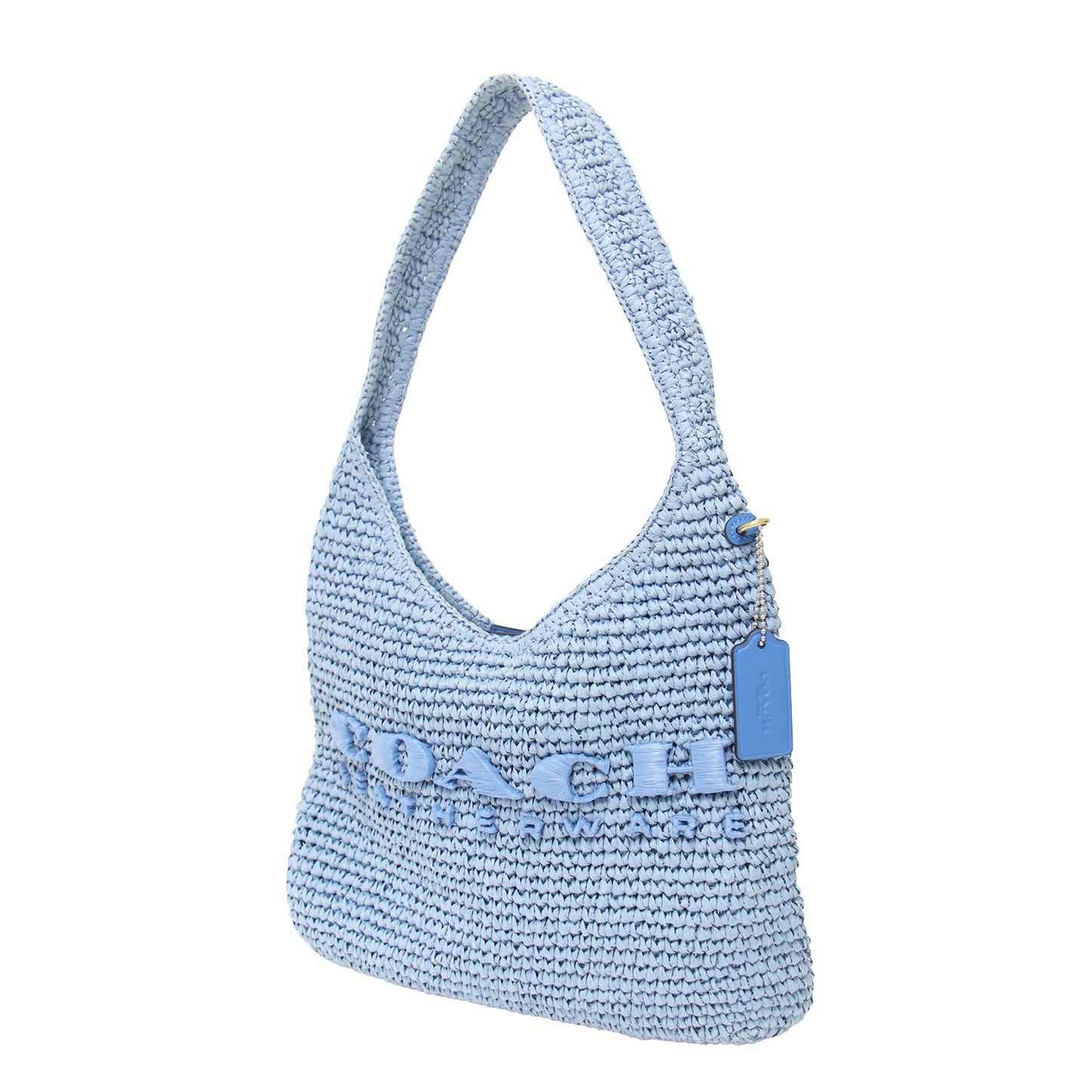 25春夏 日本限定 ブルックリン ショルダー バッグ28 / ハンドバッグ ラウンド型 ワンショルダー ブランドロゴ 刺繍 タグ マグネット開閉 ストロー レザー