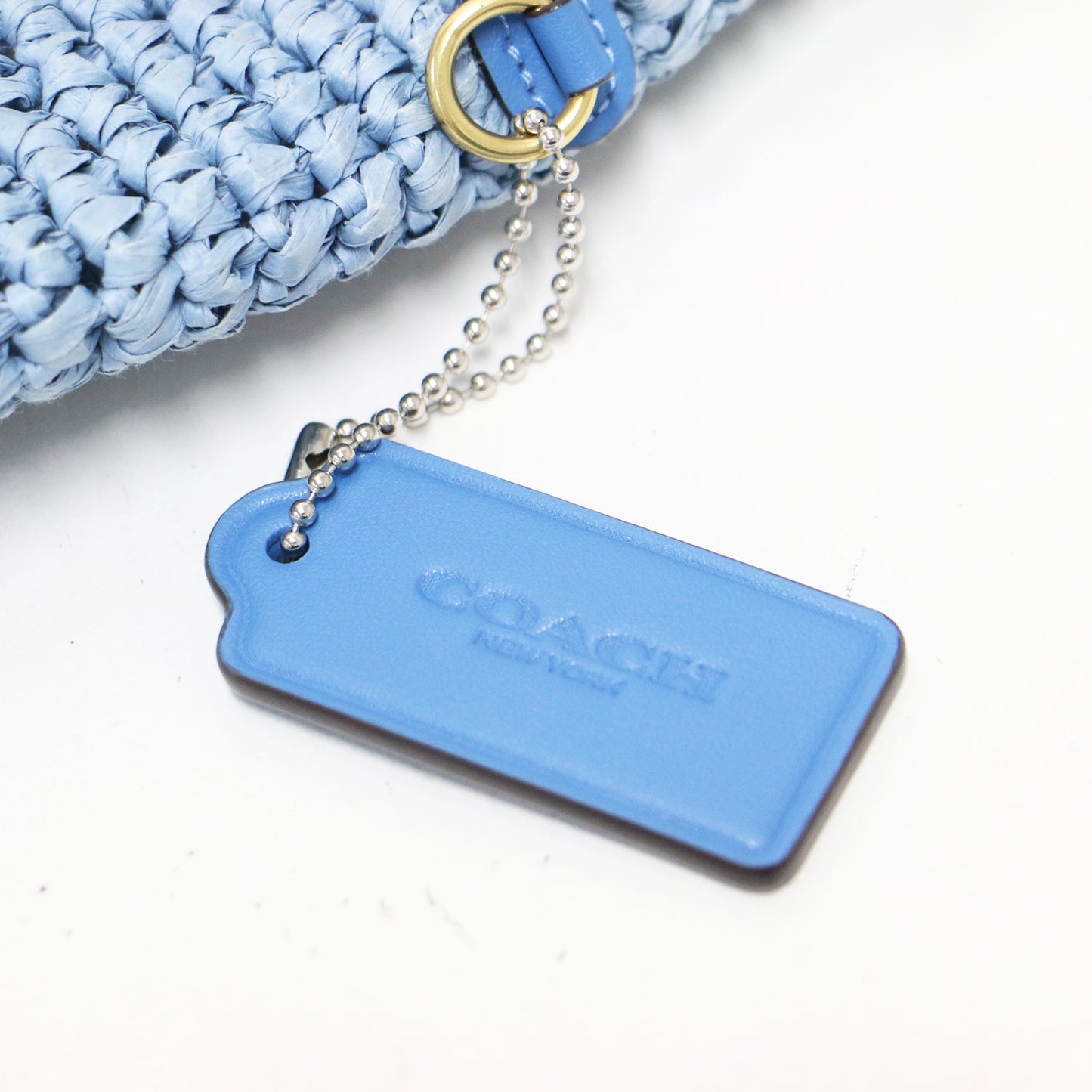 25春夏 日本限定 ブルックリン ショルダー バッグ28 / ハンドバッグ ラウンド型 ワンショルダー ブランドロゴ 刺繍 タグ マグネット開閉 ストロー レザー