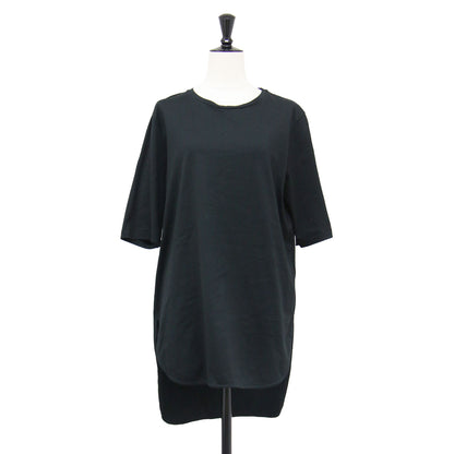 ラウンドヘム チュニック Tシャツ / SUVIN 60/2 ROUND HEM T-SHIRT カットソー 5分袖 クルーネック スリット