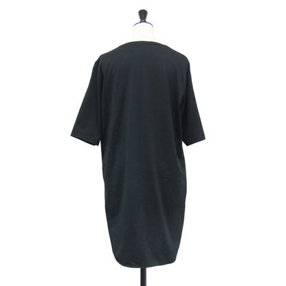 ラウンドヘム チュニック Tシャツ / SUVIN 60/2 ROUND HEM T-SHIRT カットソー 5分袖 クルーネック スリット
