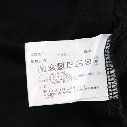 × BEAUTY&YOUTH 別注 Vネック チュニック Tシャツ / カットソー ドロップショルダー ワイド ロゴプリントコットン
