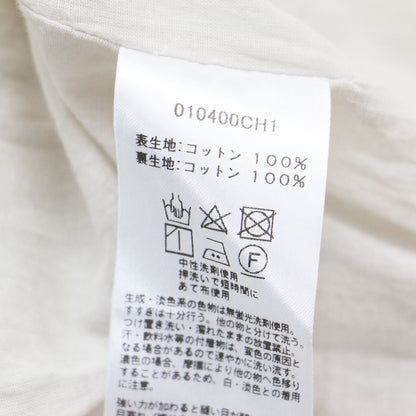 × eclat 24春夏 シャドーストライプ ワンピース / ドレス ロング 五分袖 Vネック フレア コットン