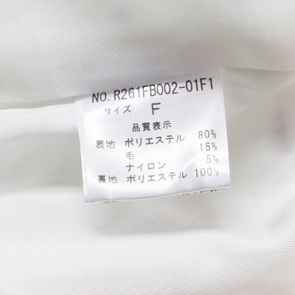 26春夏 Bonbon tweed ジャケット / 半袖 リボンカラー ドット柄 ツイード ウールブレンド