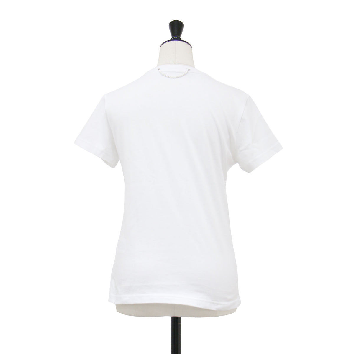 26春夏 ミニハート ワッペン付き スリムフィット 半袖 Tシャツ / ZF5JS07WH-01 / カットソー クルーネック ハーフスリーブ コットン