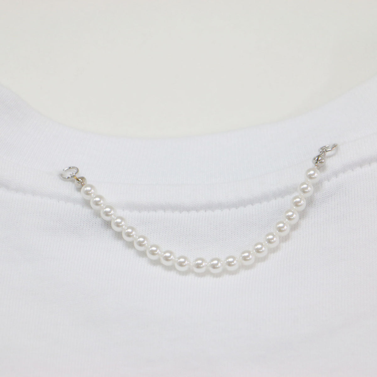 26春夏 ミニハート ワッペン付き スリムフィット 半袖 Tシャツ / ZF5JS07WH-01 / カットソー クルーネック ハーフスリーブ コットン
