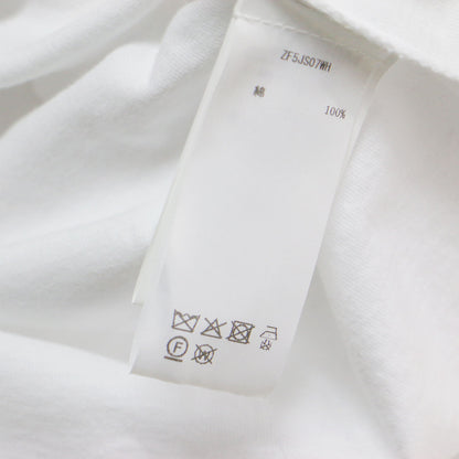 26春夏 ミニハート ワッペン付き スリムフィット 半袖 Tシャツ / ZF5JS07WH-01 / カットソー クルーネック ハーフスリーブ コットン