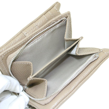 25秋冬 カウレザー タッセル付き コンパクト ウォレット / 財布 二つ折り 牛革