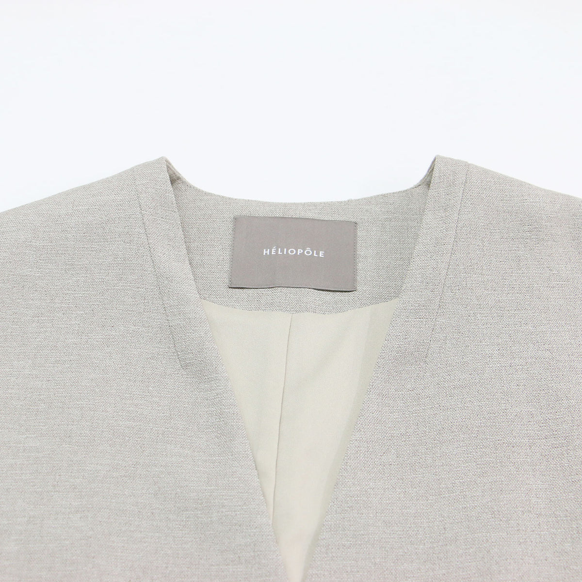 25春夏 フェイク リネン ビッグ ジレ / FAUX LINEN BIG GILLET 15003071025HN / ベスト Vネック ノーカラー