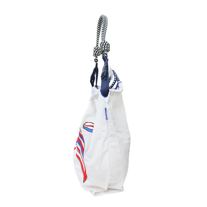 SAN.SCARF Mサイズ トートバッグ P.STRAP パラコードストラップ セット / エコバッグ ショルダーバッグ ショッピングバッグ 肩掛け スカーフ柄 刺繍