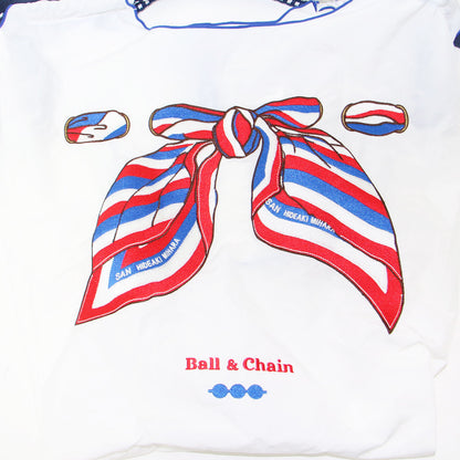 SAN.SCARF Mサイズ トートバッグ P.STRAP パラコードストラップ セット / エコバッグ ショルダーバッグ ショッピングバッグ 肩掛け スカーフ柄 刺繍