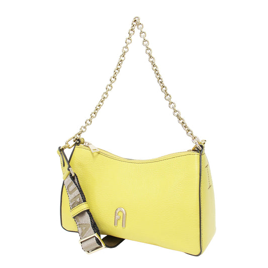 プリムラ ミニ クロスボディ ダブルストラップ / PRIMULA MINI C.BODY DOUBLE STRAP ショルダーバッグ ハンドバッグ 斜め掛け 肩掛け ロゴテープ チェーン レザー