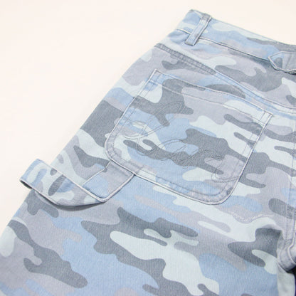 カモフラ柄 カーブ ぺインター デニムパンツ / Camo Drew Jeans テーパード 迷彩 コットン