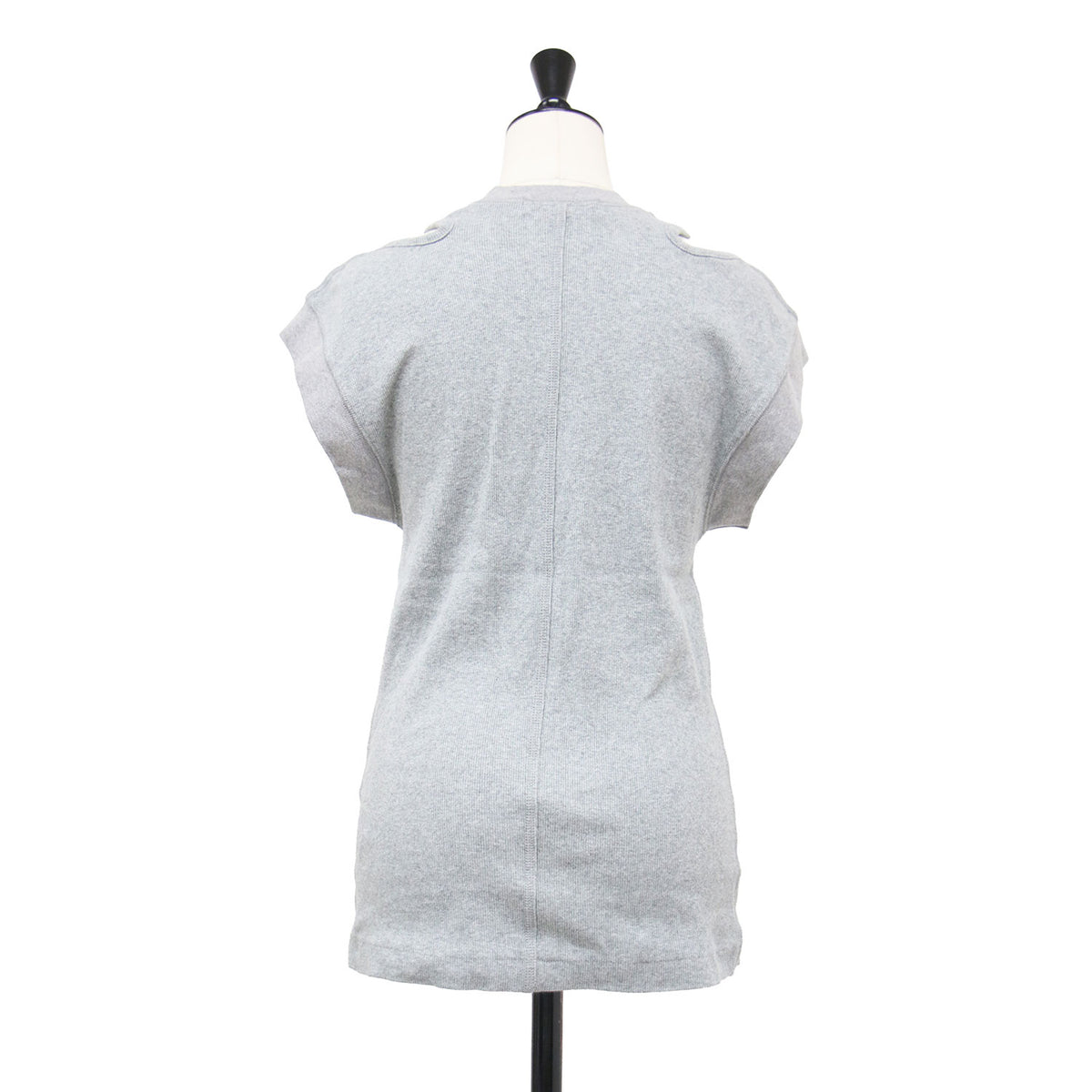 24春夏 リブジャージー スリーブレス トップ / Rib jersey sleeveless top カットソー プルオーバー ノースリーブ クルーネック コットン