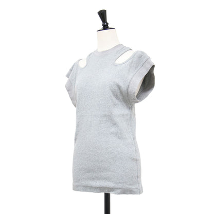 24春夏 リブジャージー スリーブレス トップ / Rib jersey sleeveless top カットソー プルオーバー ノースリーブ クルーネック コットン