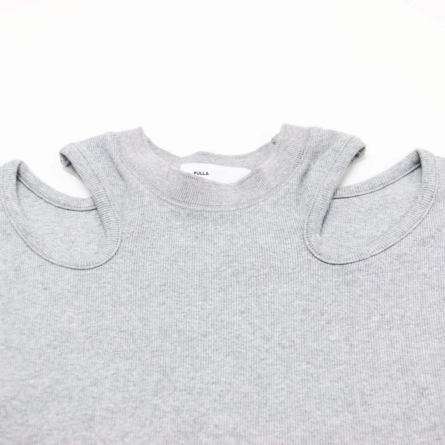 24春夏 リブジャージー スリーブレス トップ / Rib jersey sleeveless top カットソー プルオーバー ノースリーブ クルーネック コットン