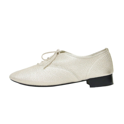 シャルロット オックスフォード シューズ / Charlotte Oxford Shoes ドレスシューズ レースアップ フラット メタリック レザー