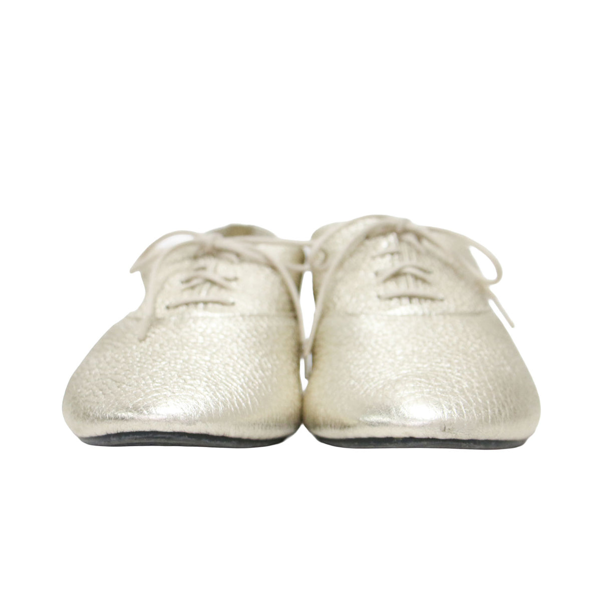 シャルロット オックスフォード シューズ / Charlotte Oxford Shoes ドレスシューズ レースアップ フラット メタリック レザー