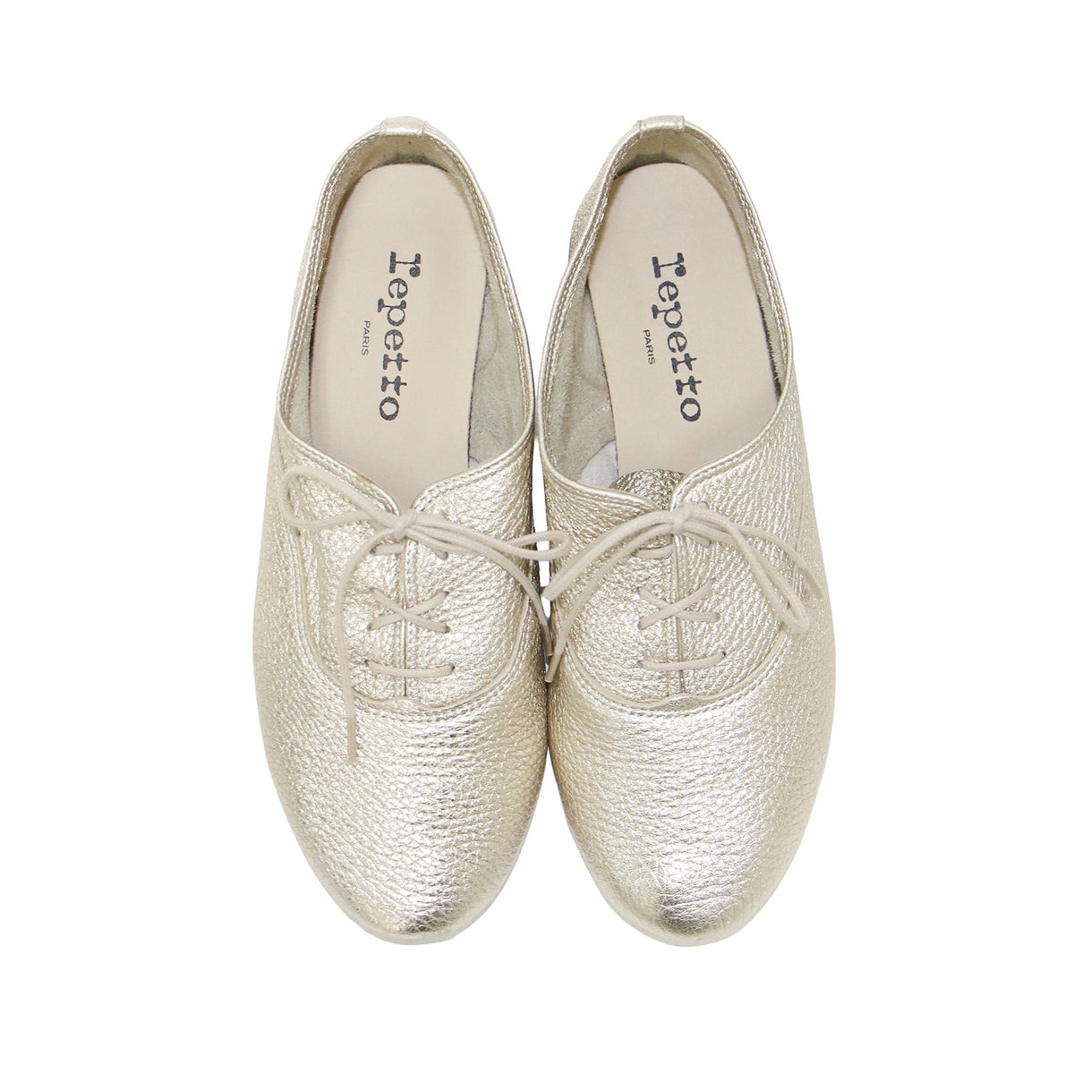 シャルロット オックスフォード シューズ / Charlotte Oxford Shoes ドレスシューズ レースアップ フラット メタリック レザー
