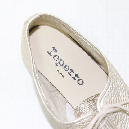 シャルロット オックスフォード シューズ / Charlotte Oxford Shoes ドレスシューズ レースアップ フラット メタリック レザー