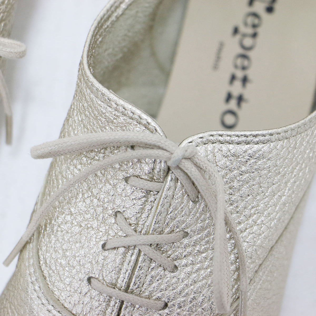 シャルロット オックスフォード シューズ / Charlotte Oxford Shoes ドレスシューズ レースアップ フラット メタリック レザー