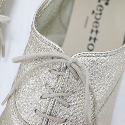 シャルロット オックスフォード シューズ / Charlotte Oxford Shoes ドレスシューズ レースアップ フラット メタリック レザー
