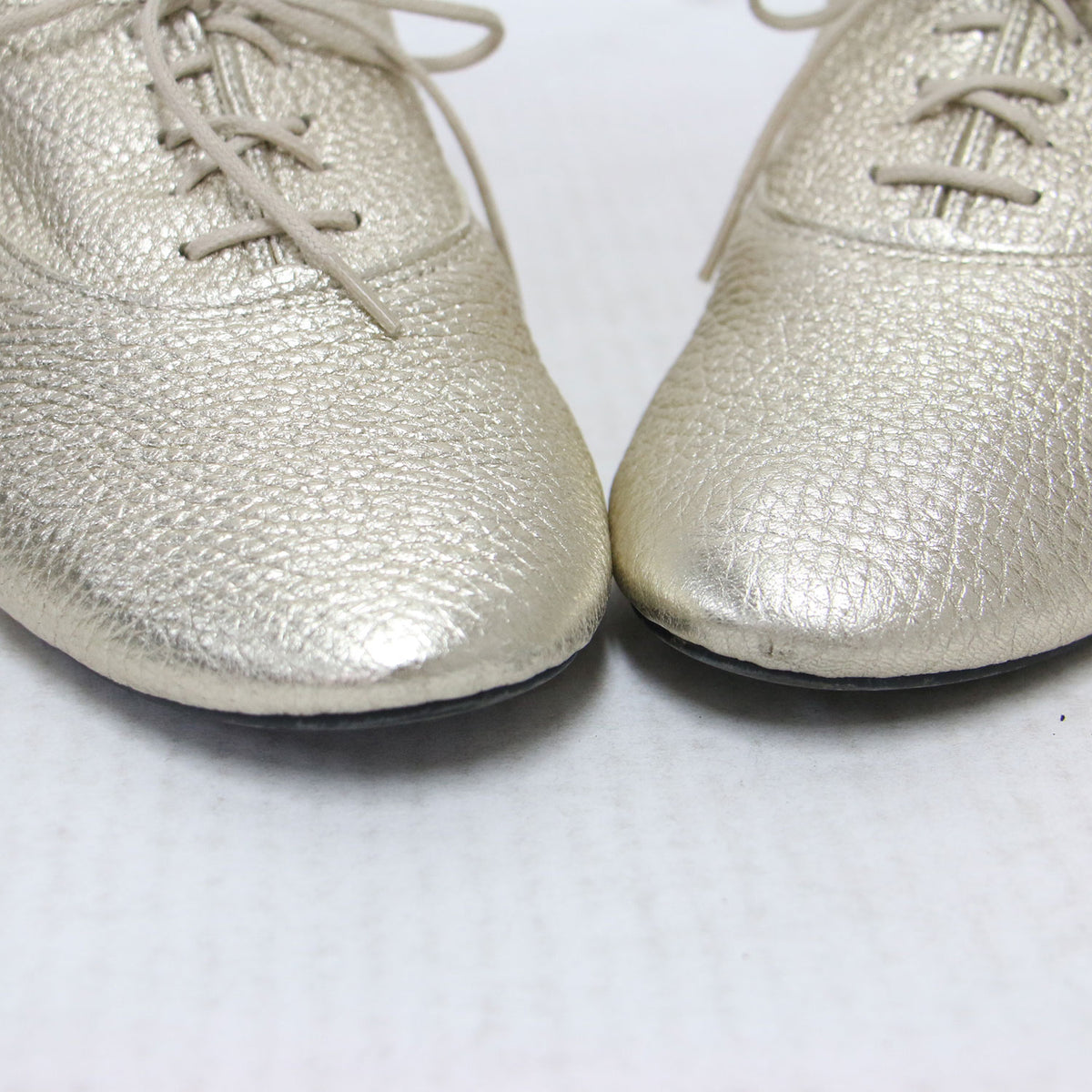 シャルロット オックスフォード シューズ / Charlotte Oxford Shoes ドレスシューズ レースアップ フラット メタリック レザー