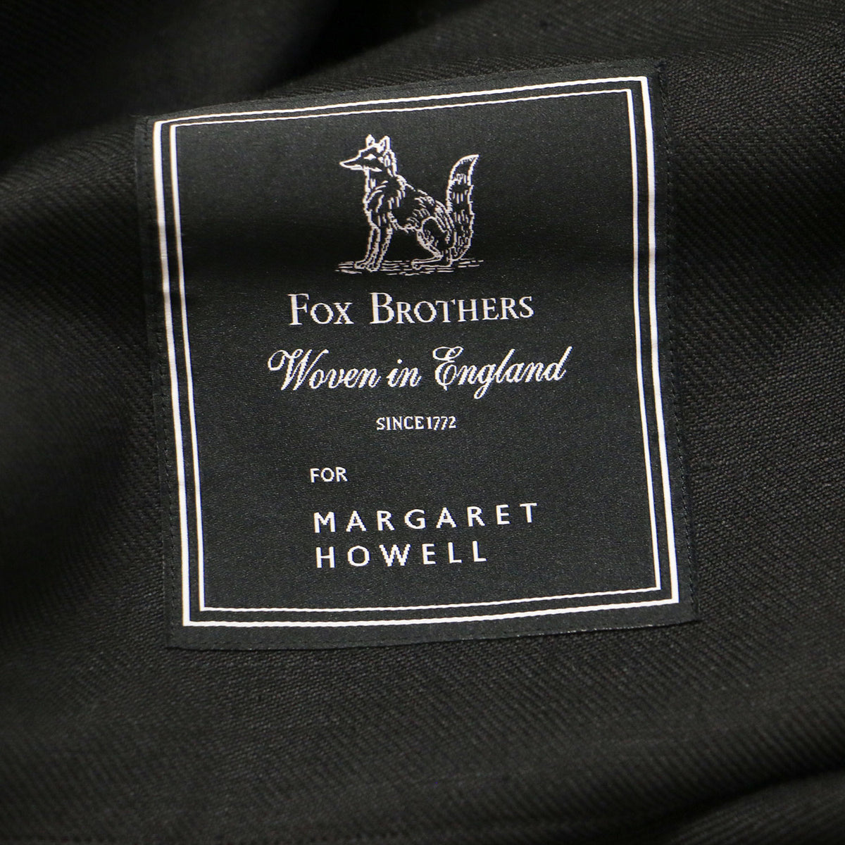 × FOX BROTHERS ウール リネン ツイル シャツ ジャケット / ワークシャツ 長袖 フラップポケット