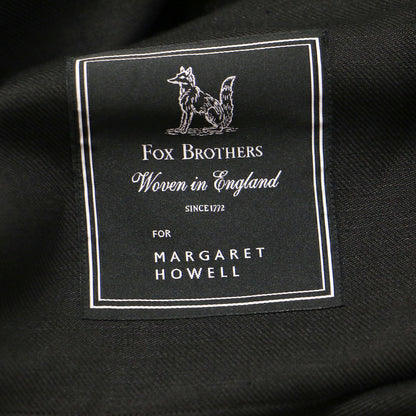 × FOX BROTHERS ウール リネン ツイル シャツ ジャケット / ワークシャツ 長袖 フラップポケット