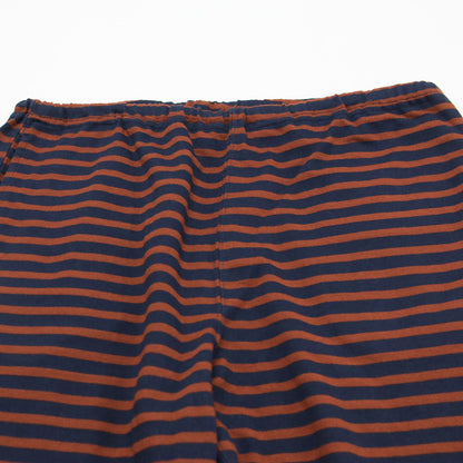 ボーダー柄 カットソー イージーパンツ / STK Pant テーパード ウエストゴム コットン
