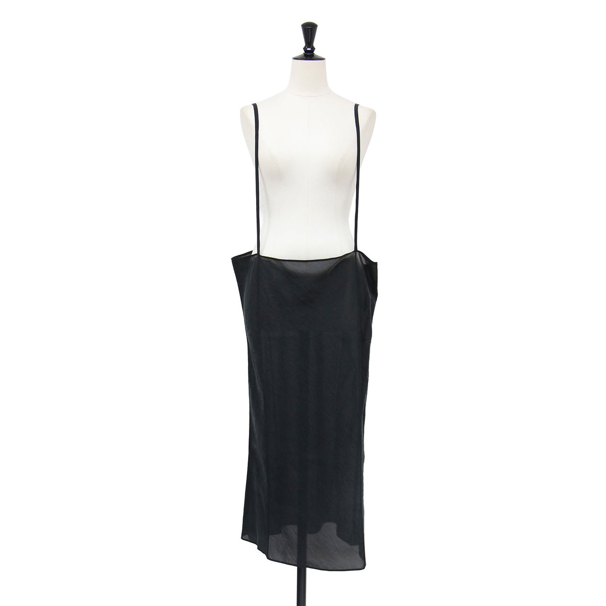 26春夏 Sheer cupro cami ワンピース / サロペットスカート キャミソール ロング Iライン シアー キュプラ