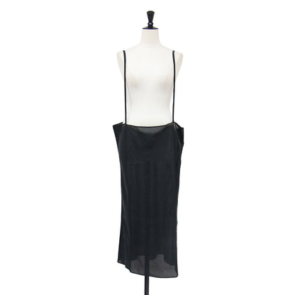 26春夏 Sheer cupro cami ワンピース / サロペットスカート キャミソール ロング Iライン シアー キュプラ